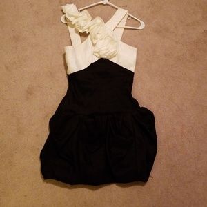 Black and white dress